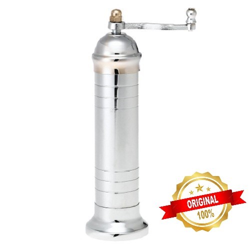 Chrome plated brass salt mill ALEXANDER #209 9″